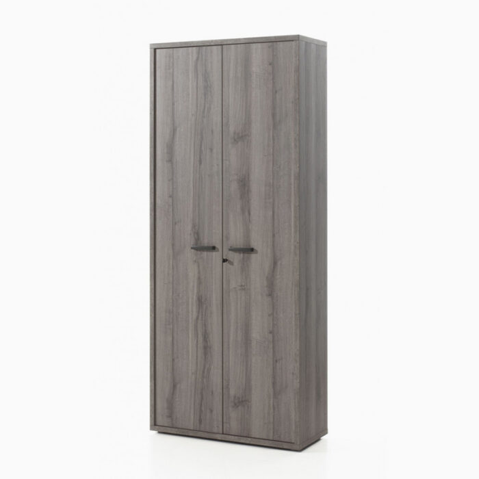 Armoire RONTO haute 2 portes Chêne Grisé – Image 1