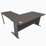 Bureau TEXAS chêne gris 180 + retour