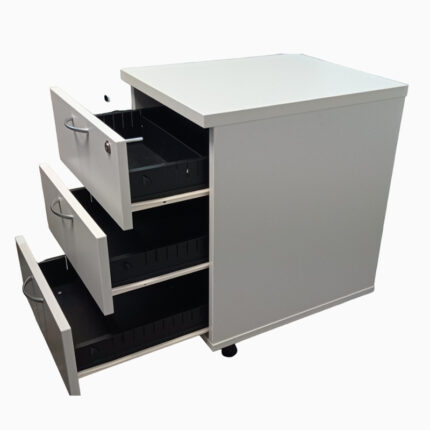 Caisson CR 3 Tiroirs mobile gris