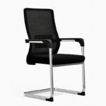 Fauteuil de bureau SILO noir et chrome