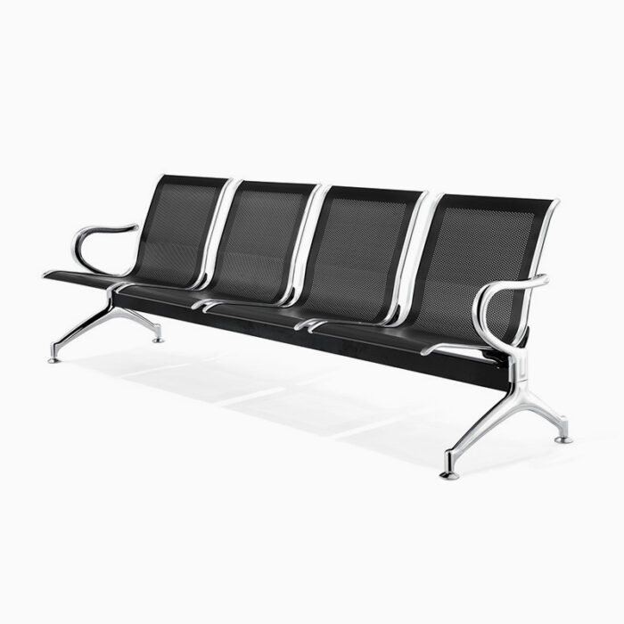 Banc poutre Métal 4 places DELTA – Image 1