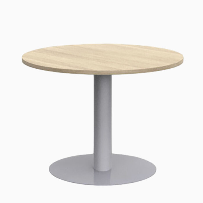 Table de réunion ronde ROL D100 cm Piétement Métal – Image 1